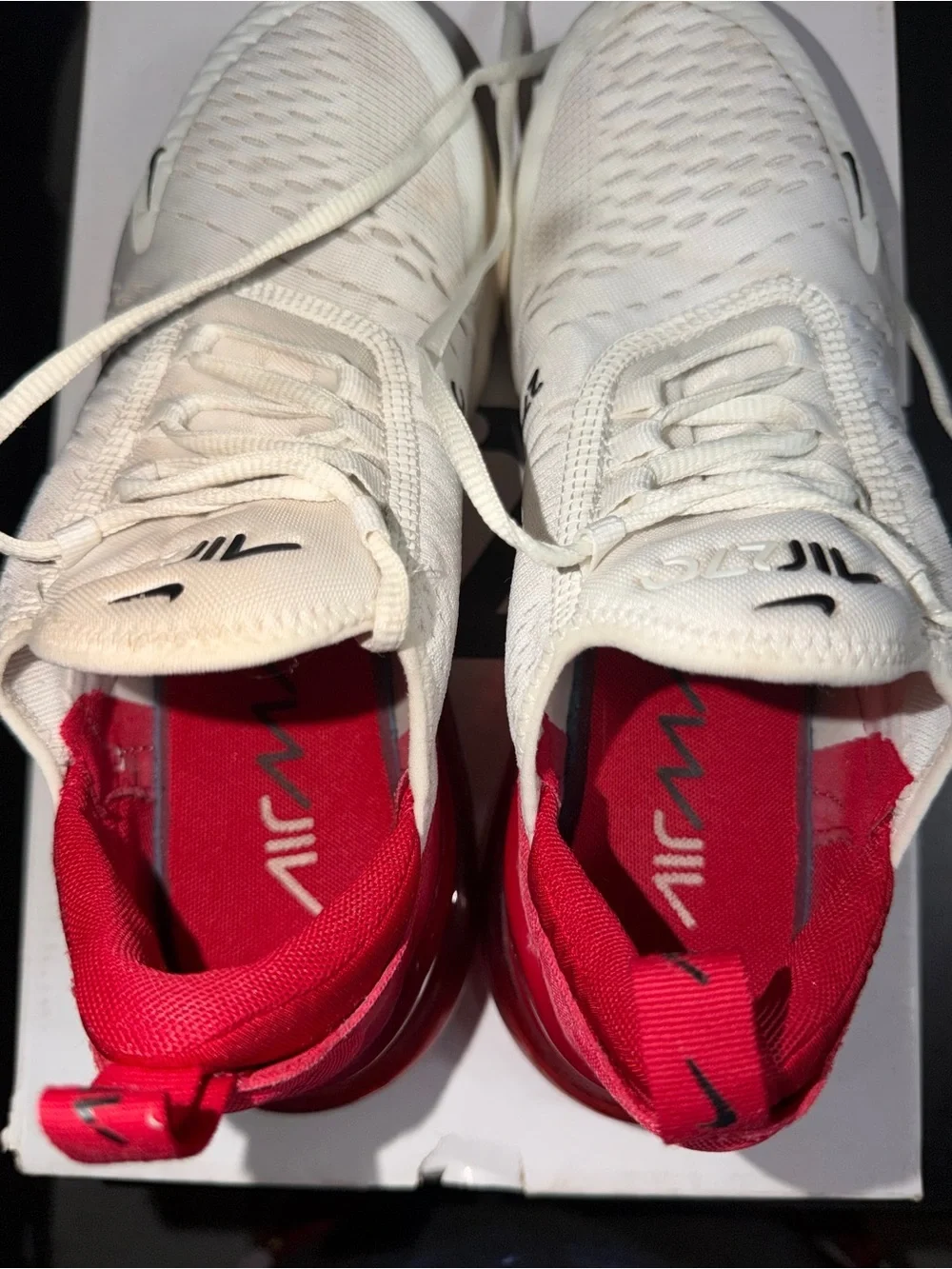 Nike Air Max 270 Off-White with Red Accents